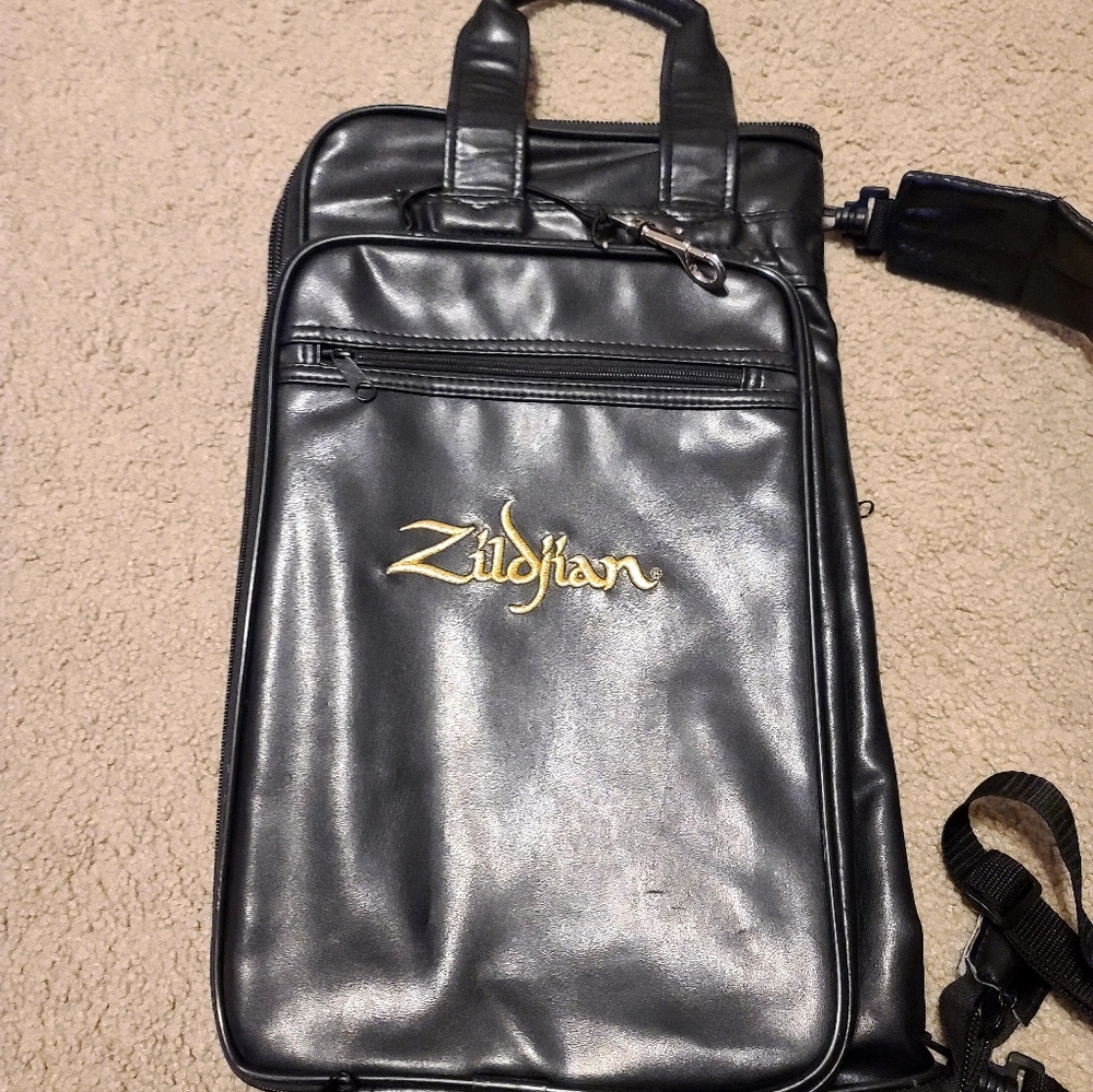 Zildjian Black Leather Drumstick Bag - Picture 6 of 8